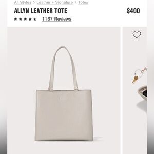 Dagne Dover Allyn Tote- Medium Bone